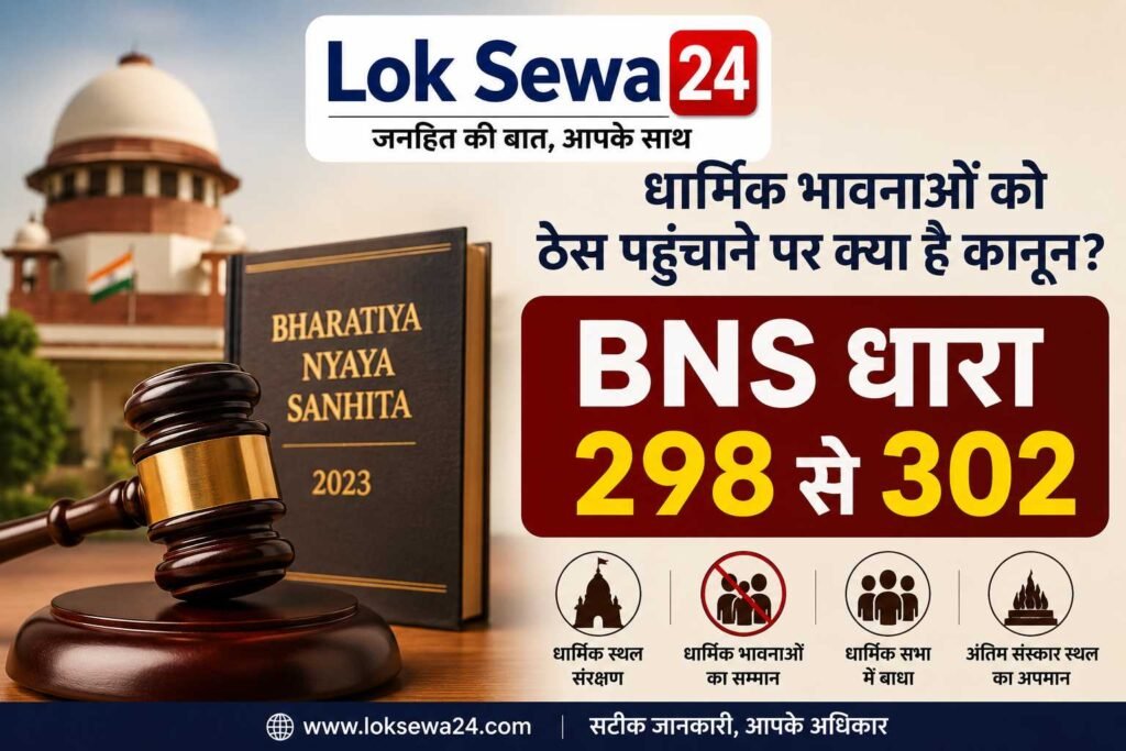 “धार्मिक भावनाओं को ठेस पहुंचाने पर क्या है कानून?” “BNS धारा 298 से 302”