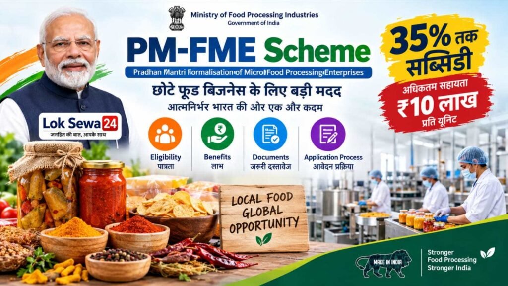 PM-FME Scheme: 35% Subsidy Up to ₹10 Lakh, Eligibility & Apply