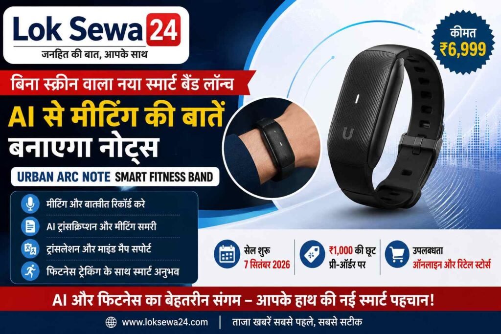 Urban Arc Note Smart Fitness Band