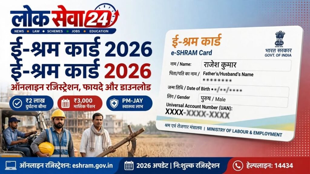 E-Shram Card: Online Registration, Benefits, Eligibility aur Download Kaise Kare? [Puri Jankari]